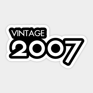 Vintage 2007 Gift 13th Birthday Party Sticker